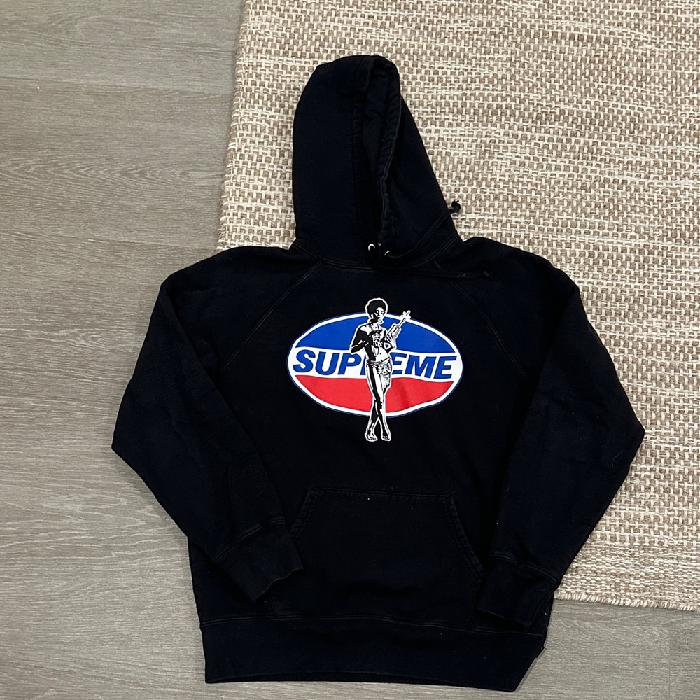 Supreme Black Graphic Hoodie